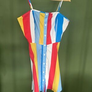 Topshop Multicolor Striped Dress